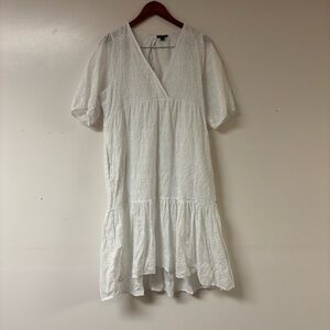 Mexx White Eyelet Mini Dress